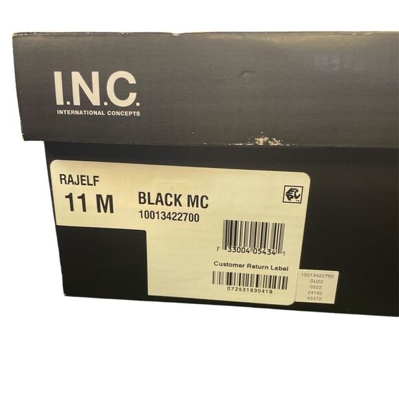 INC Womens Rajelf Faux Suede Wide Calf Knee-High Boots Black 11 Medium - Picture 8 of 8